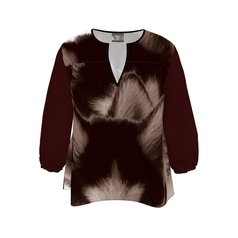 Lone Wolfsky™️ Shrouded In Love | Tunic Blouse