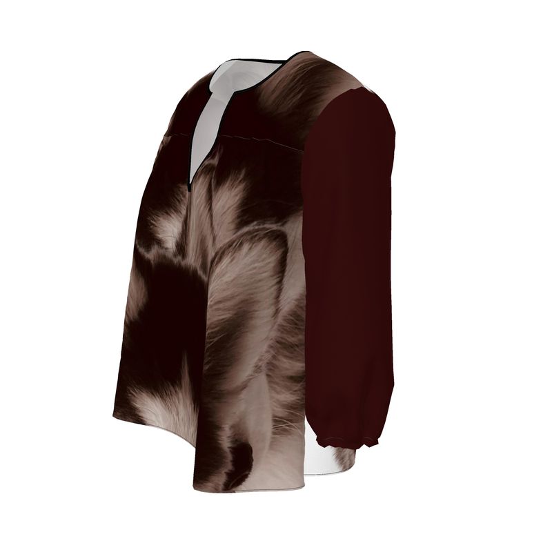 Lone Wolfsky™️ Shrouded In Love | Tunic Blouse