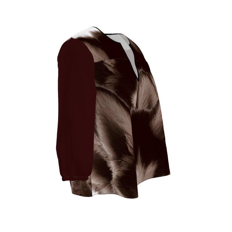 Lone Wolfsky™️ Shrouded In Love | Tunic Blouse