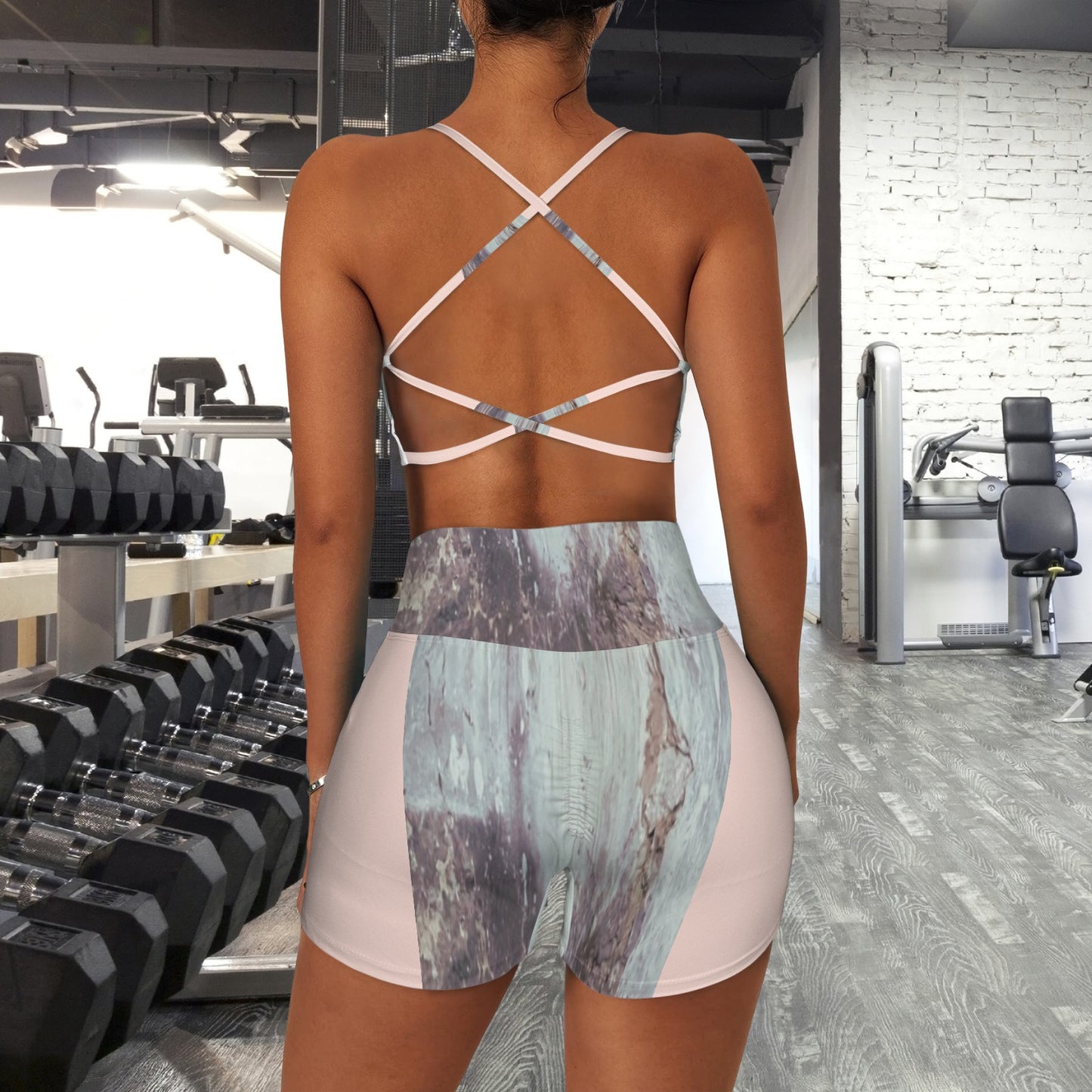 CVTACAMP .it Authentic Pink Concrete Sport Set