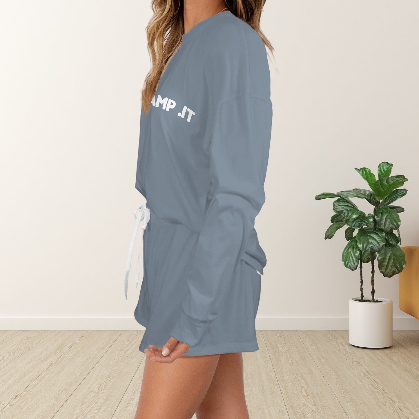 CVTACAMP .it Authentic Pajama Top & Shorts (Blu)