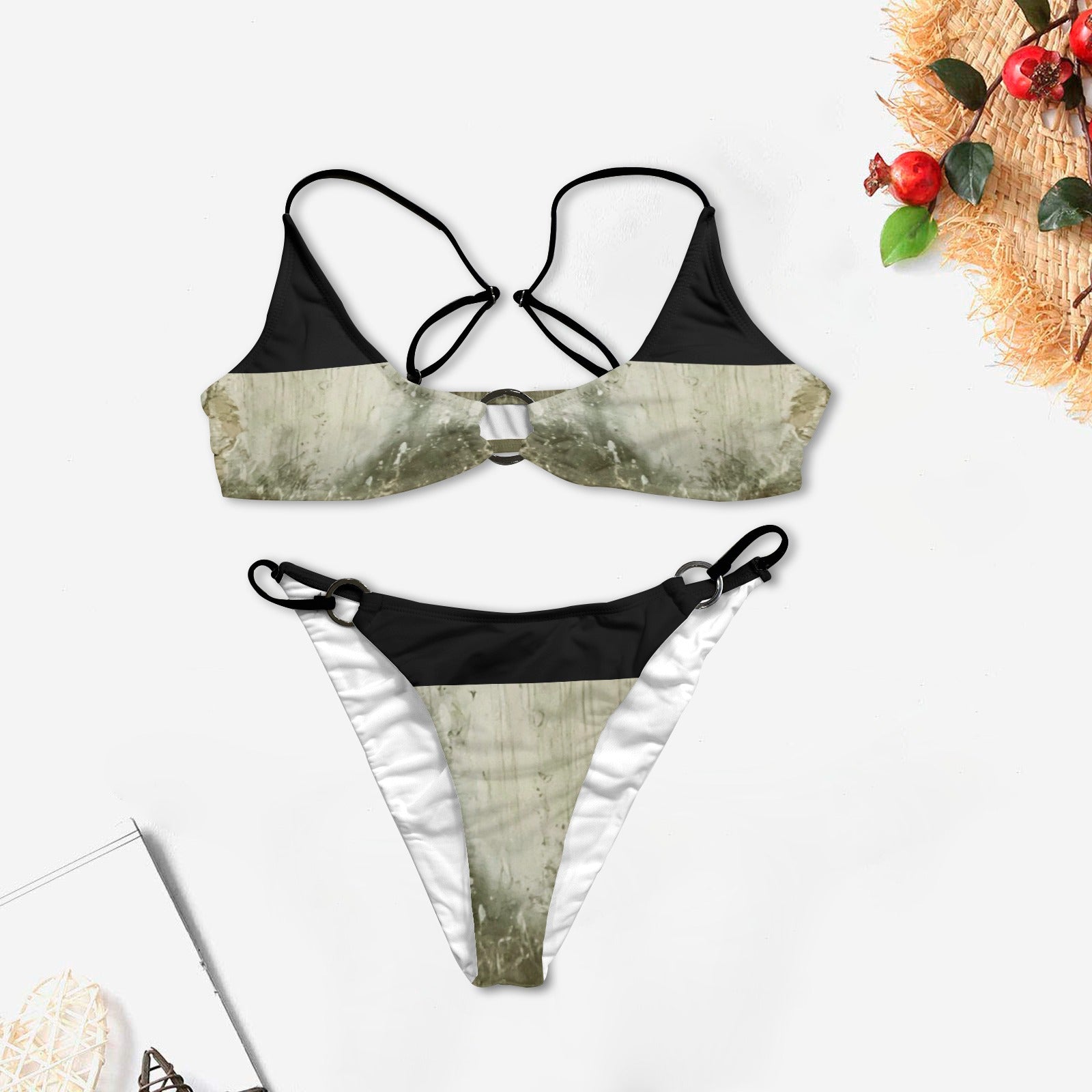 CVTACAMP .it Authentic Black Concrete Bikini