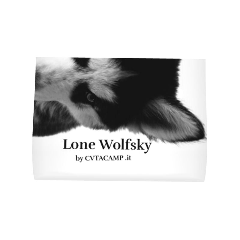 Lone Wolfsky™️ Non gioco a finta | Cuccia per animali domestici (bianco/nero)