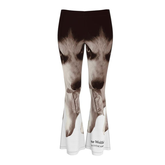 Lone Wolfsky™️ I Don’t Play Pretend | Flared Leggings