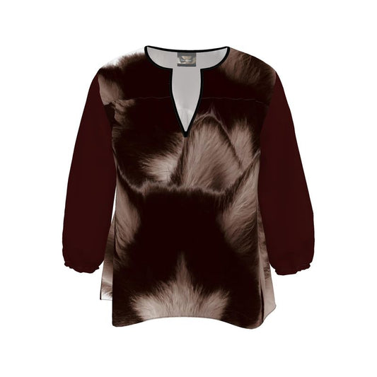 Lone Wolfsky™️ Shrouded In Love | Tunic Blouse