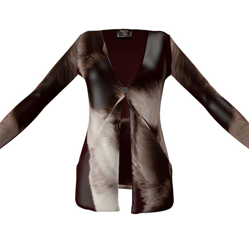 Lone Wolfsky™️ Avvolto nell'amore | Cardigan con tasche 
