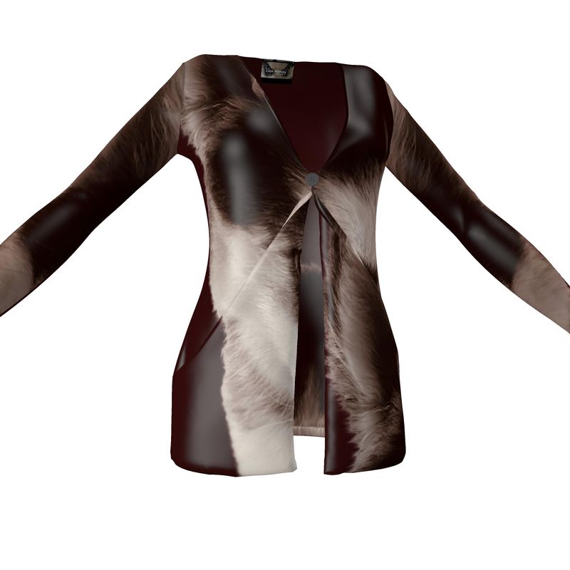 Lone Wolfsky™️ Avvolto nell'amore | Cardigan con tasche 