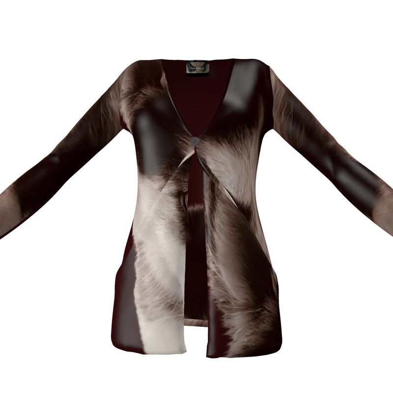 Lone Wolfsky™️ Avvolto nell'amore | Cardigan con tasche 