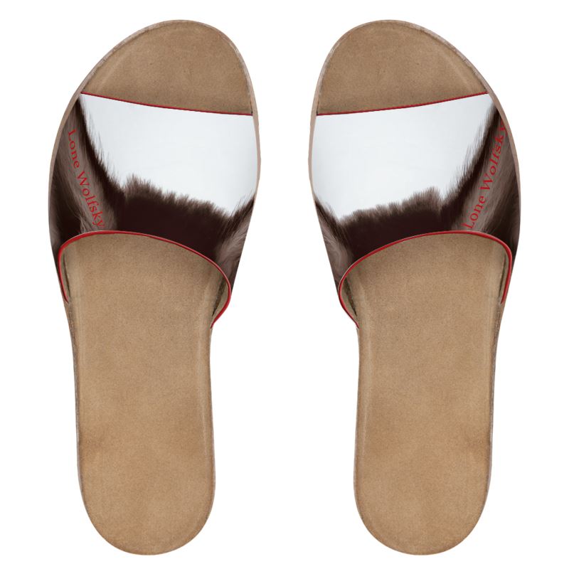 Lone Wolfsky™️ Shrouded In Love | Leather flats