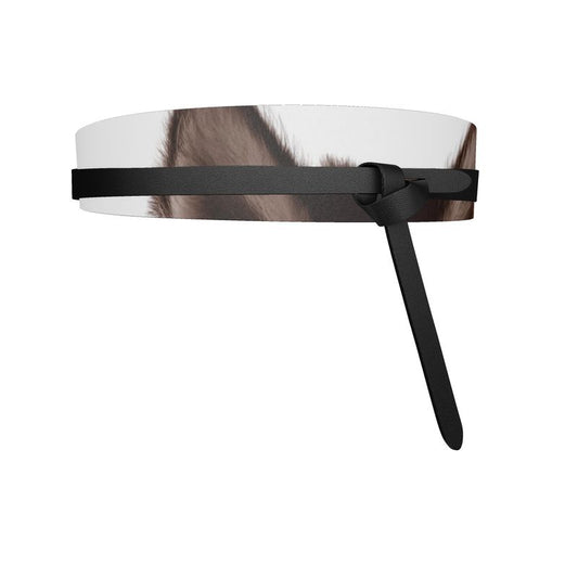 Lone Wolfsky™️ Shrouded In Love | Leather Belt (White)