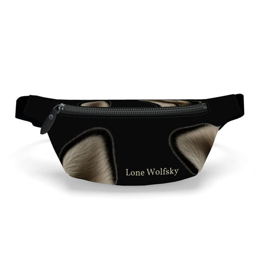 Borsa a tracolla in pelle Lone Wolfsky™️ (nera) 