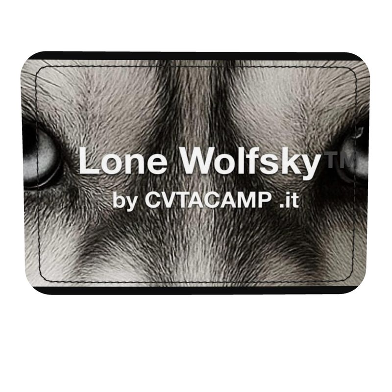 Borsa a tracolla in pelle Lone Wolfsky™️ (nera) 