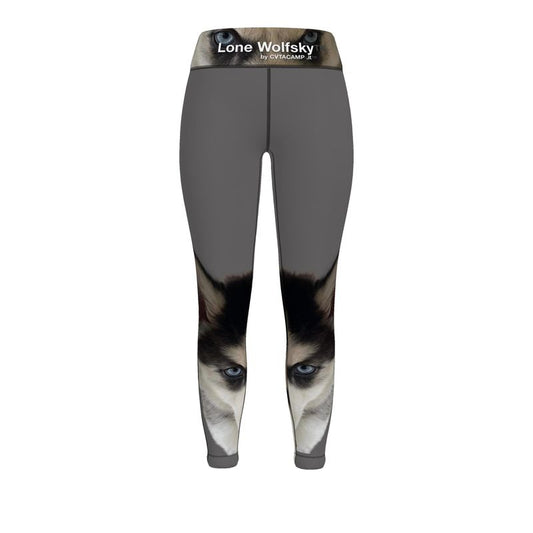 Lone Wolfsky™️ Sports Leggings (Gray)