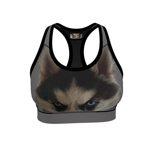 Lone Wolfsky™️ Sports Bra (Gray)