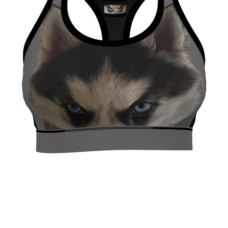 Reggiseno sportivo Lone Wolfsky™️ (grigio) 