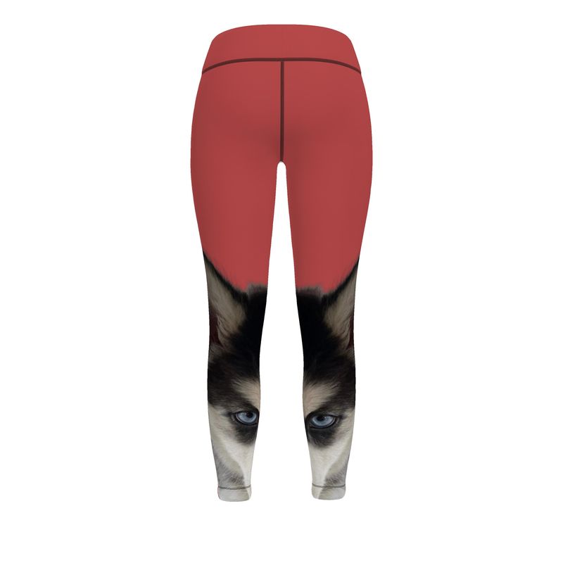 Leggings sportivi Lone Wolfsky™️ (cremisi)