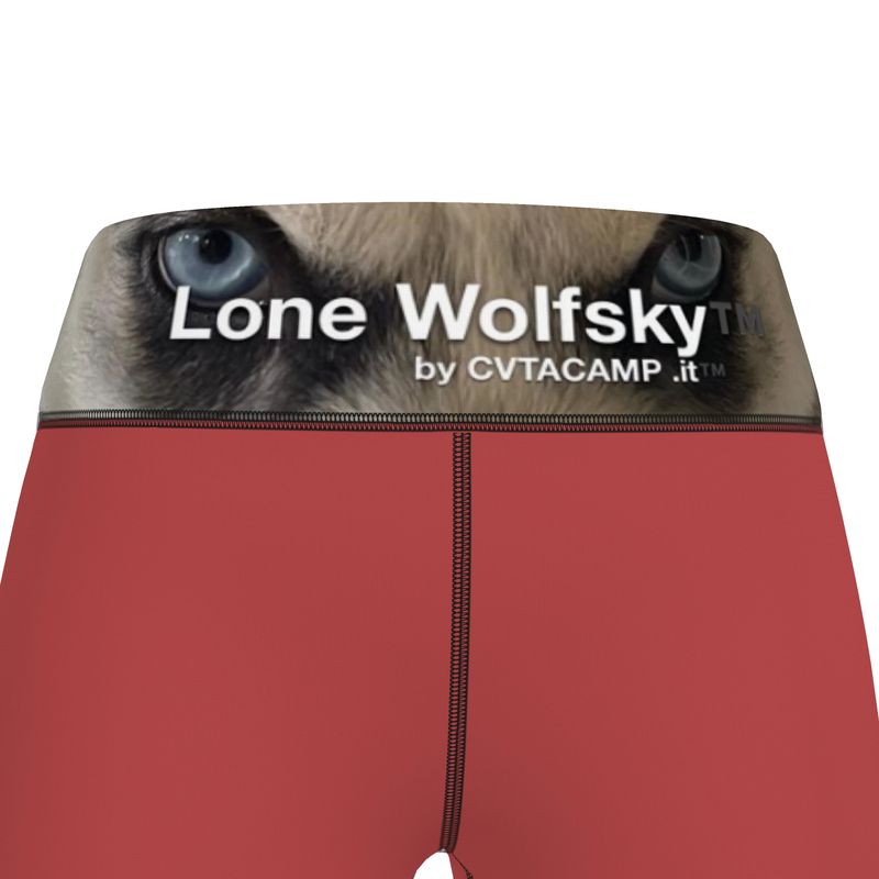 Leggings sportivi Lone Wolfsky™️ (cremisi)