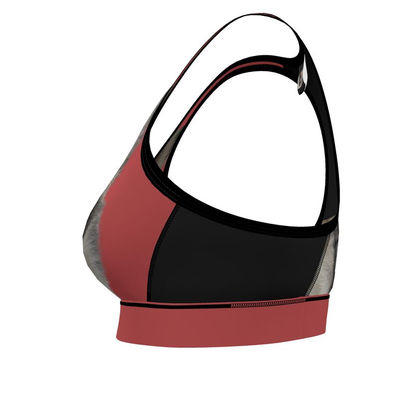 Reggiseno sportivo Lone Wolfsky™️ (cremisi) 