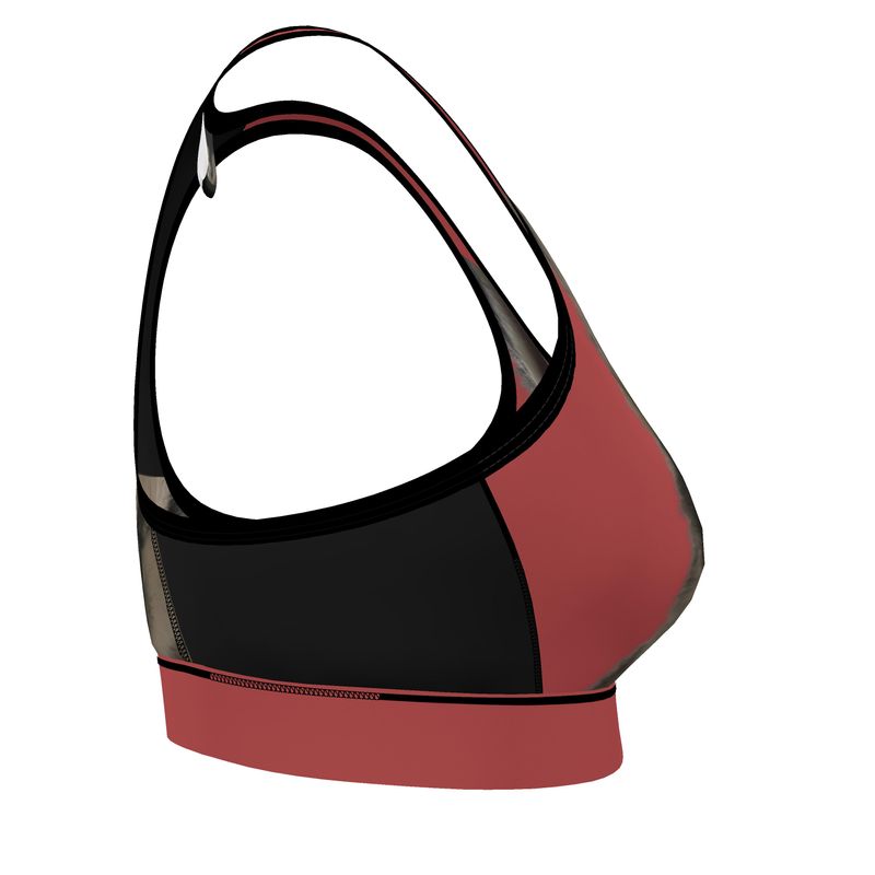Reggiseno sportivo Lone Wolfsky™️ (cremisi) 