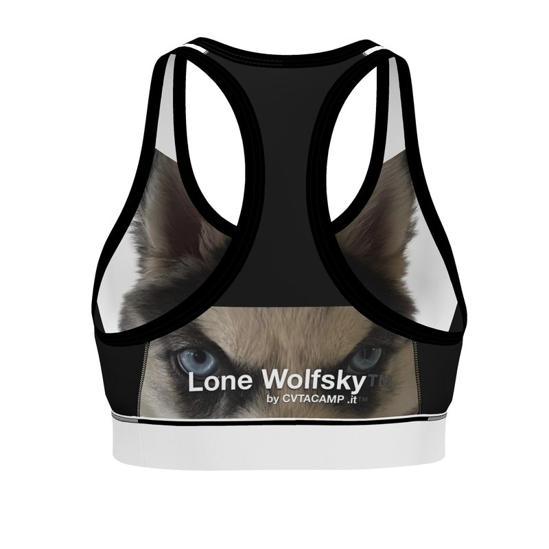 Lone Wolfsky™️ Sports Bra (White)