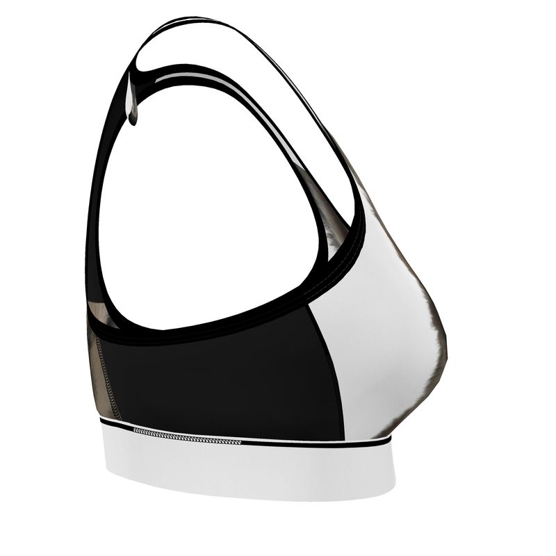 Lone Wolfsky™️ Sports Bra (White)