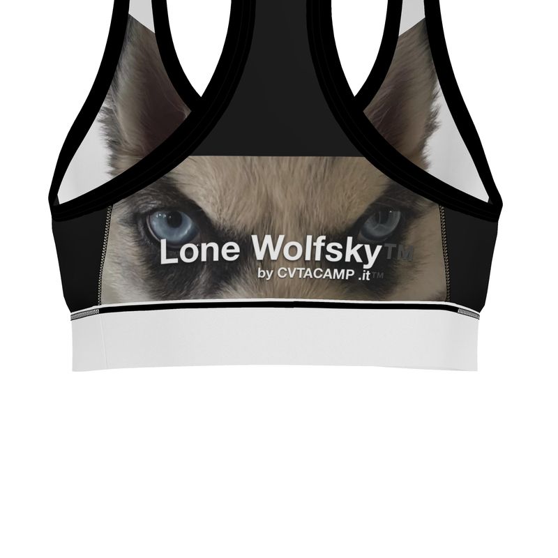 Lone Wolfsky™️ Sports Bra (White)