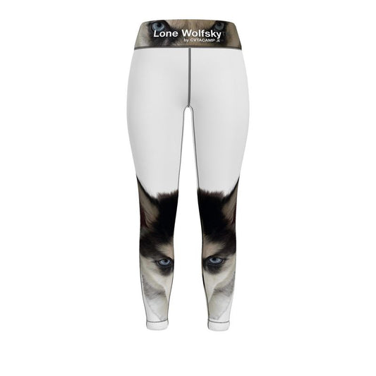 Lone Wolfsky™️ Sports Leggings (White)
