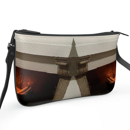 CVTACAMP .IT™️ Collezione Flames | Borsa a tracolla con doppia cerniera 