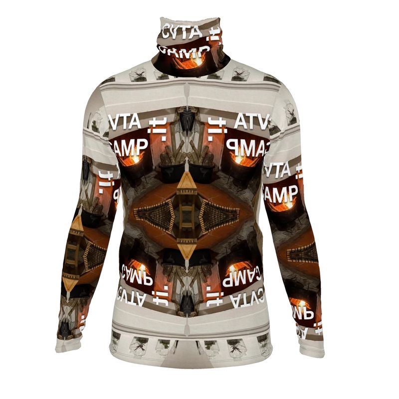 Collezione Flames CVTACAMP .it™️ | Maglia a collo alto a maniche lunghe da uomo 