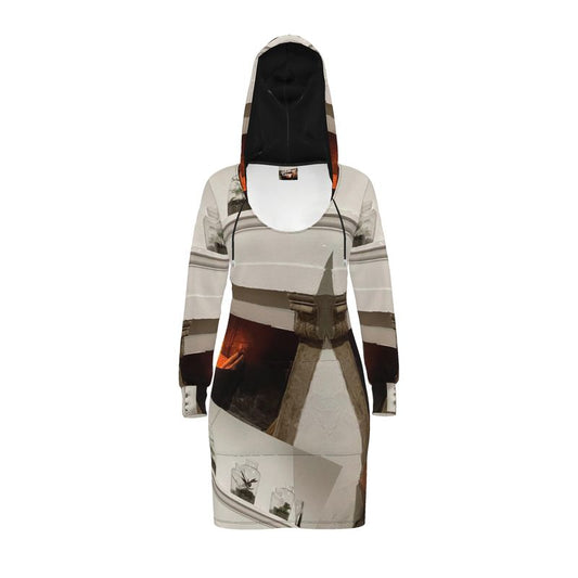 Collezione Flames di CVTACAMP .it™️ | Abito con cappuccio (disegna le braccia) 