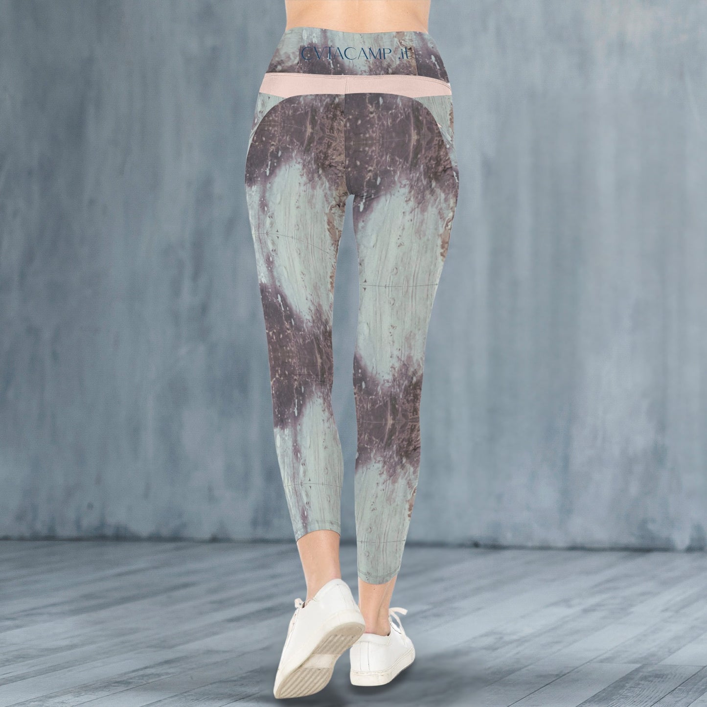 CVTACAMP .it Authentic Pink Concrete Leggings