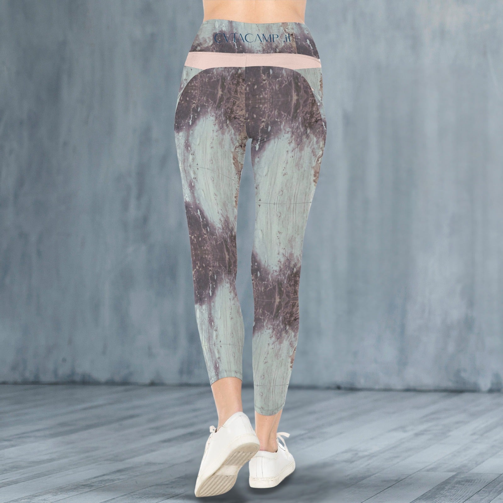 CVTACAMP .it Authentic Pink Concrete Leggings