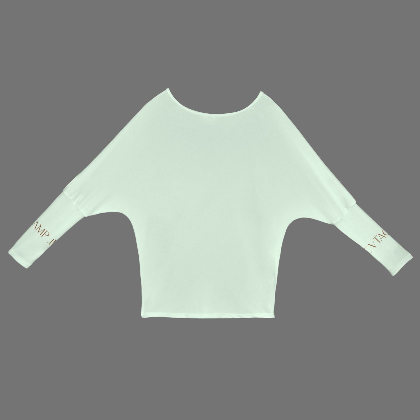 CVTACAMP .it Authentice Off-Shoulder Long Sleeve (Sea)