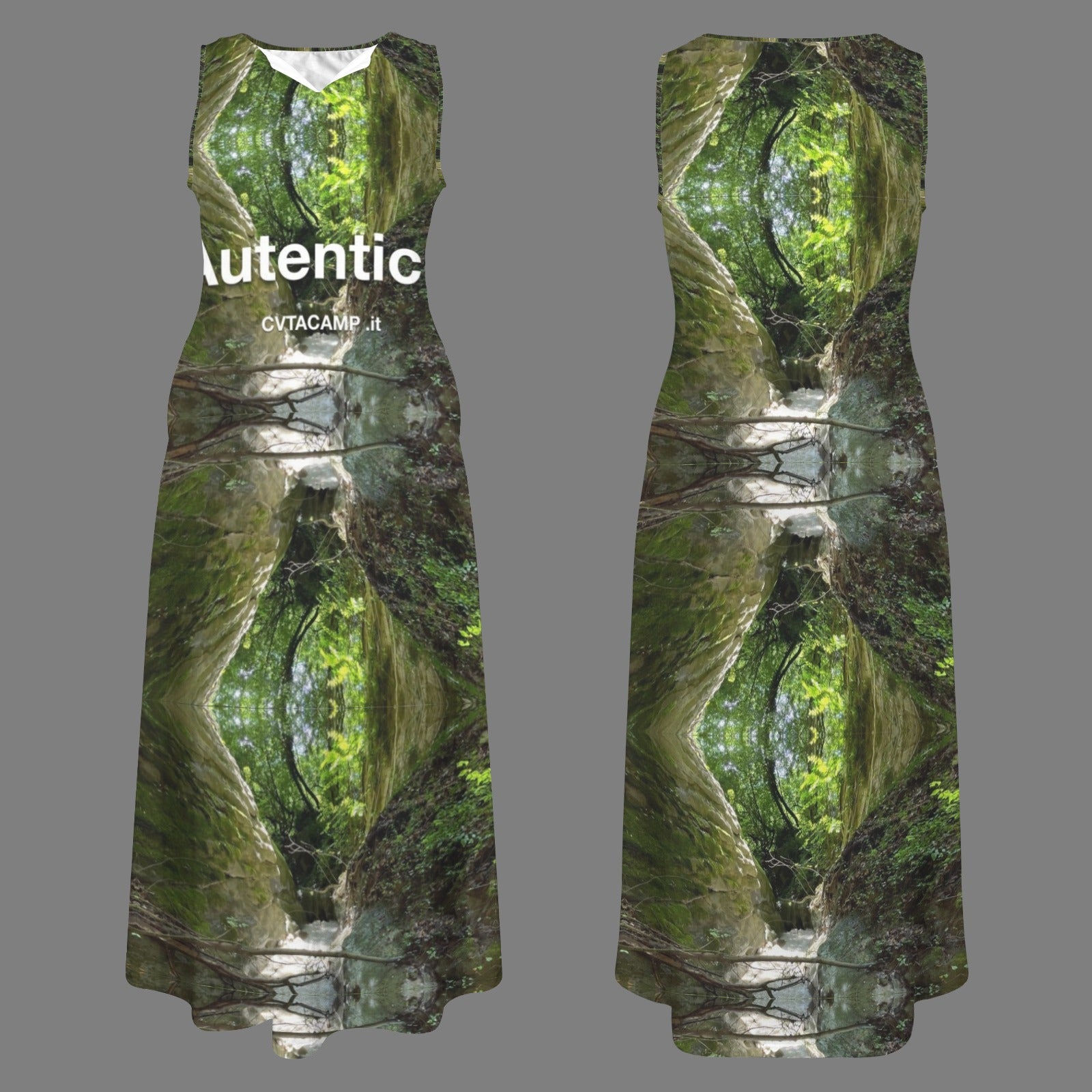CVTACAMP .it Authentice Forest Flow Maxi Dress
