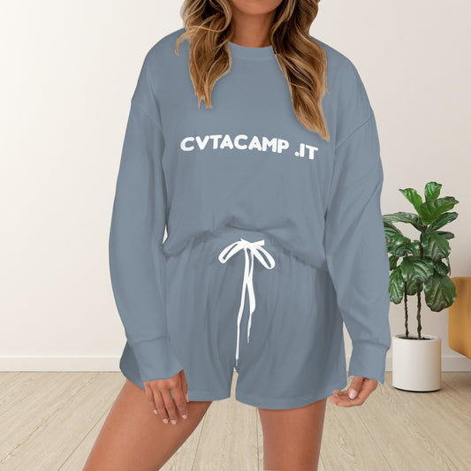 CVTACAMP .it Authentic Pajama Top & Shorts (Blu)