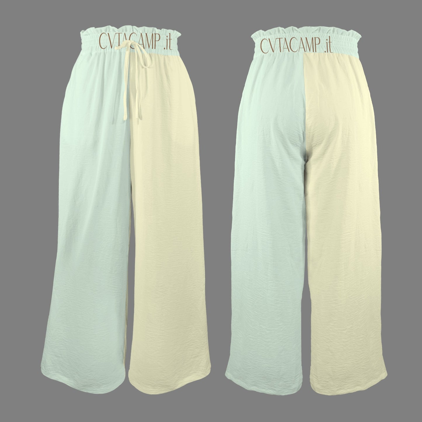 CVTACAMP .it Autentice Palazzo Pants (Sea & Sand)