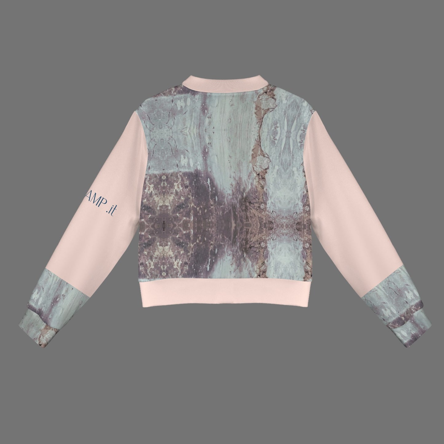 CVTACAMP .it Authentic Pink Concrete Women's Bomber
