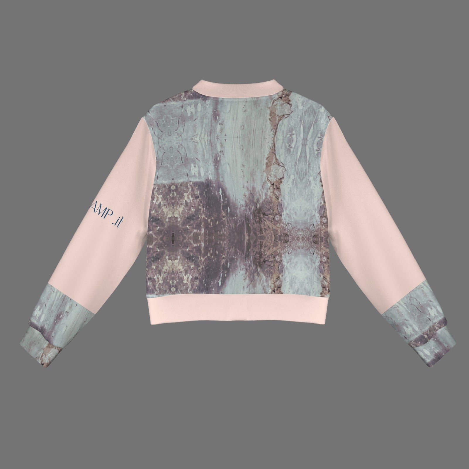CVTACAMP .it Authentic Pink Concrete Women's Bomber