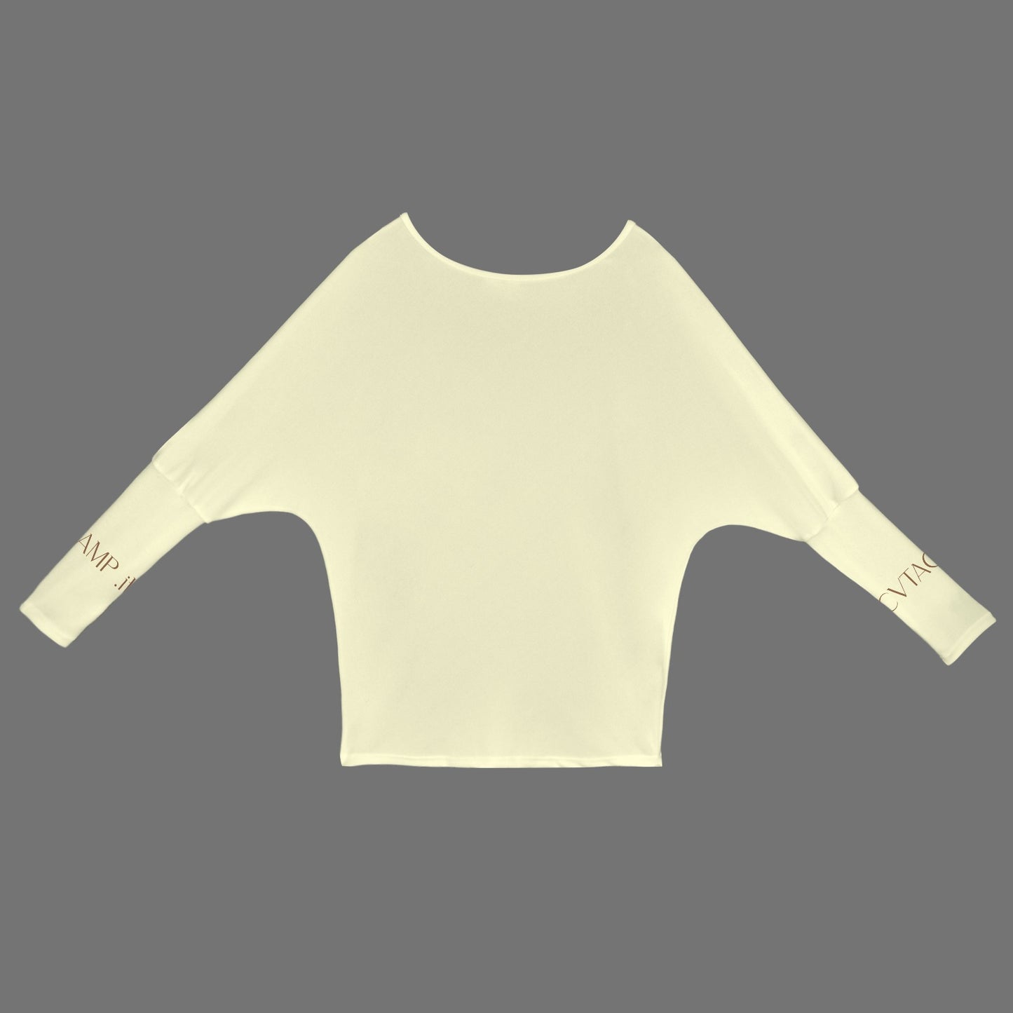 CVTACAMP .it Authentice Off-Shoulder Long Sleeve (Sand)