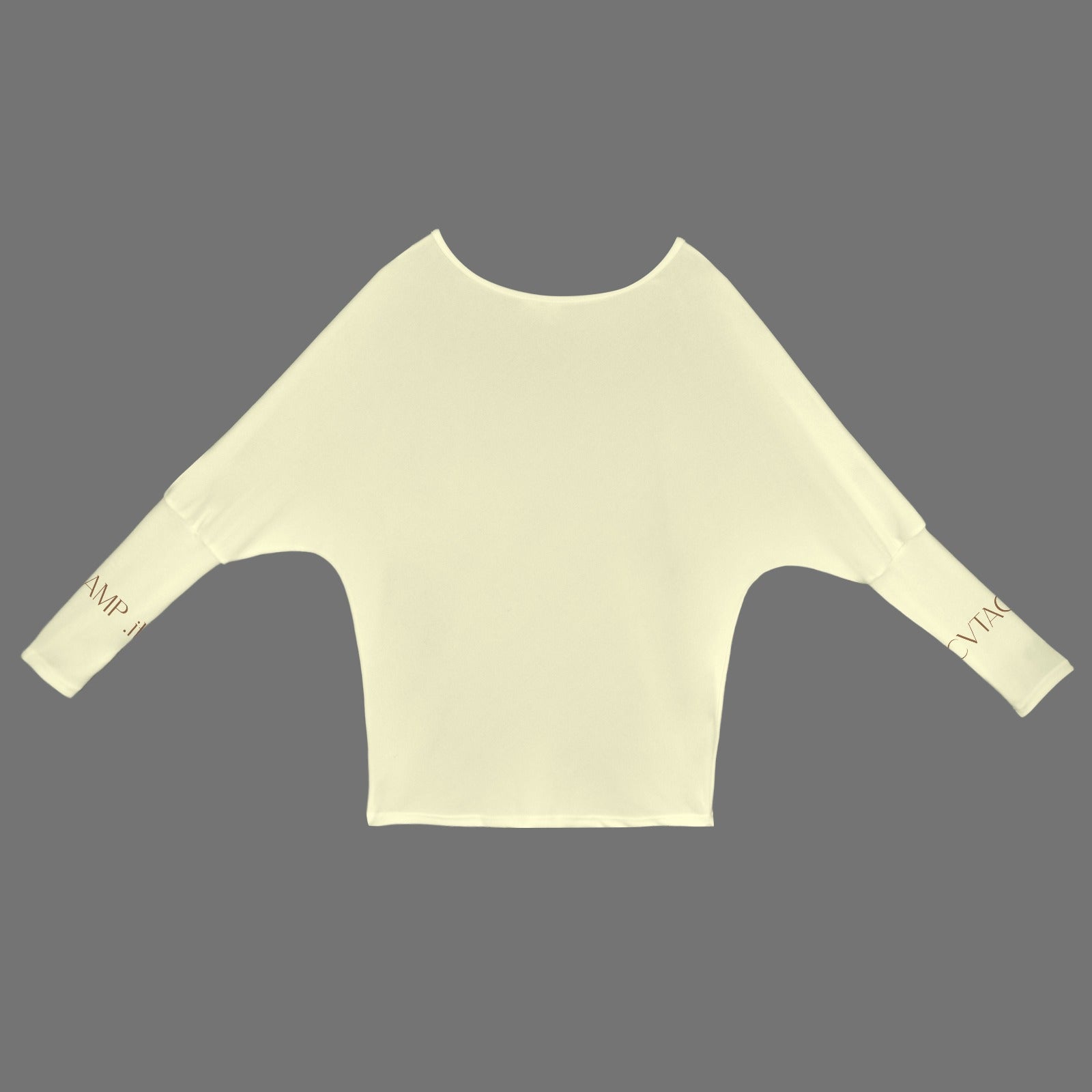 CVTACAMP .it Authentice Off-Shoulder Long Sleeve (Sand)