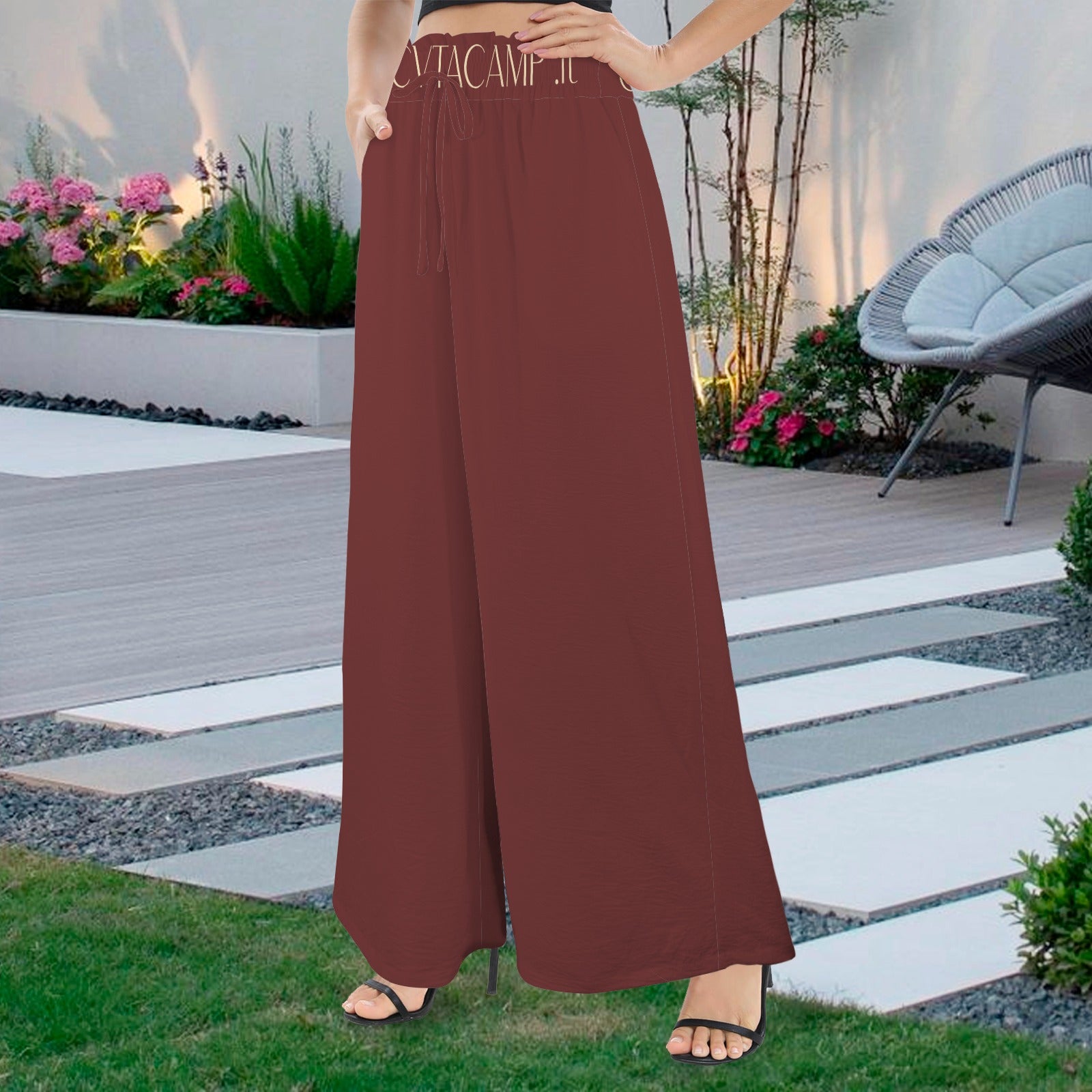 CVTACAMP .it Autentice Palazzo Pants (Wine)