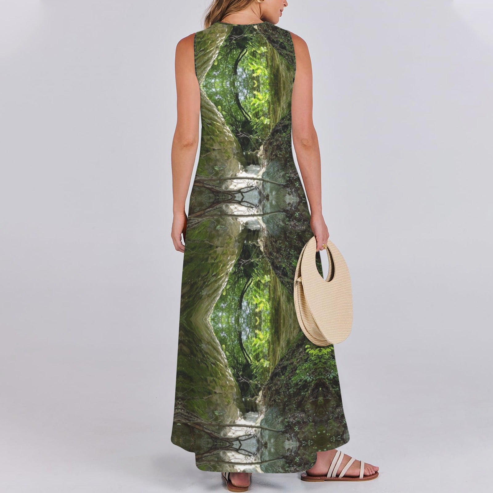 CVTACAMP .it Authentice Forest Flow Maxi Dress