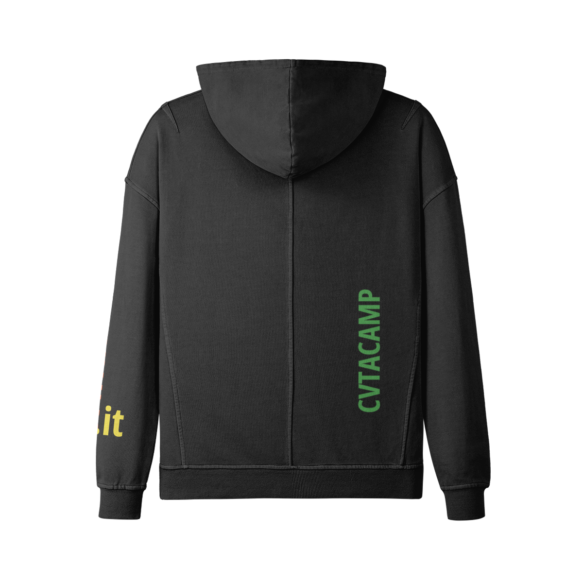 CVTACAMP .it™️ Autenticə™️ | Felpa con cappuccio a collo alto Uni (Multicolore)