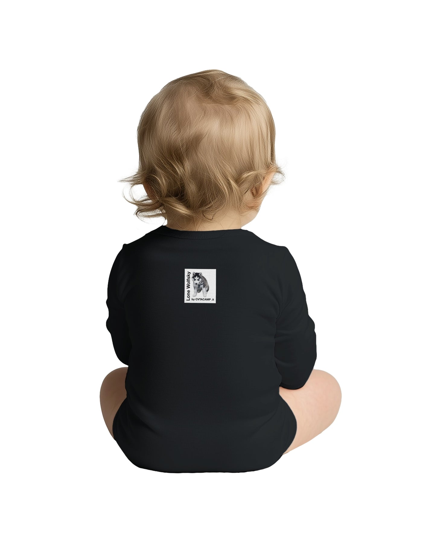 Lone Wolfsky™️ Bambini | Body da neonato in cotone a maniche lunghe
