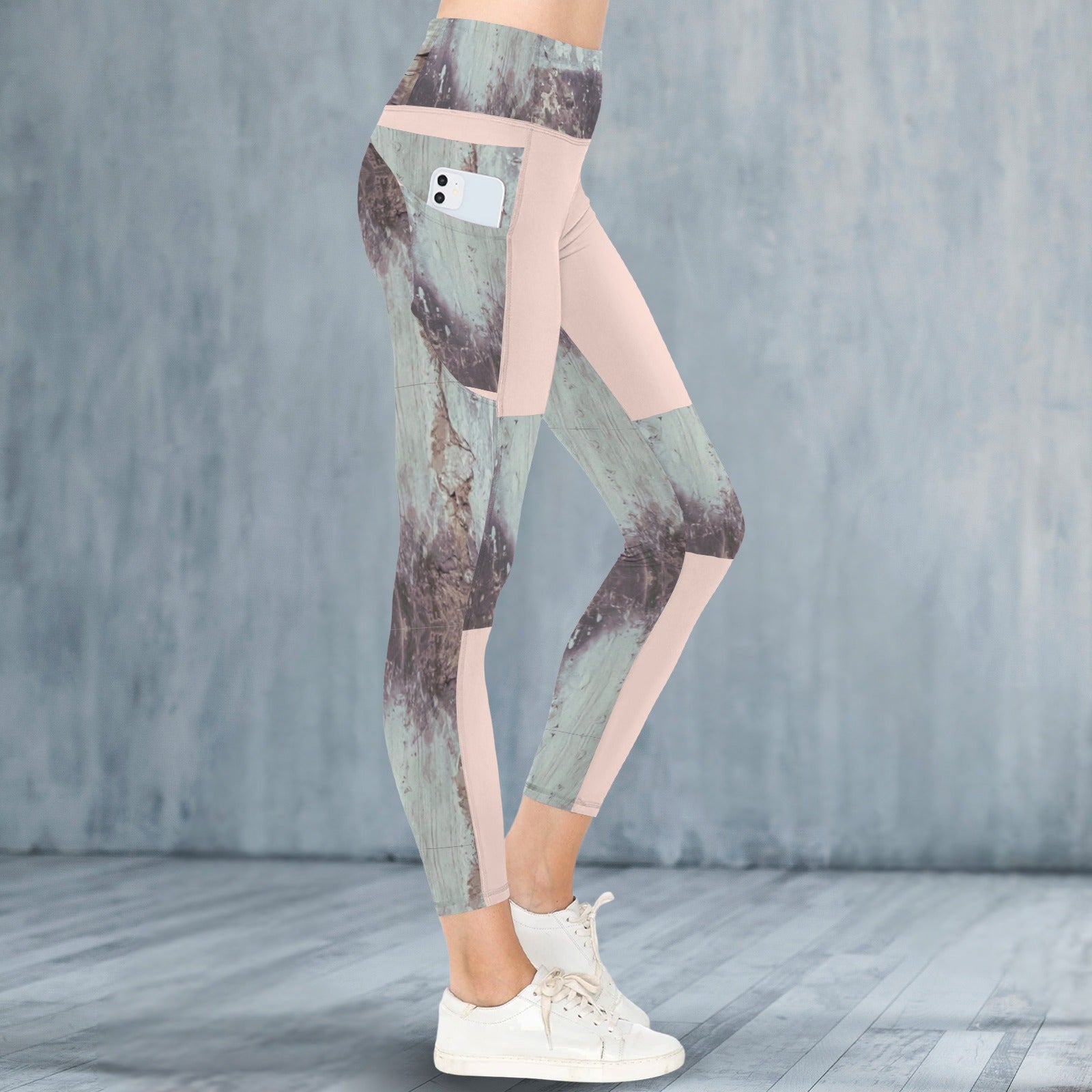 CVTACAMP .it Authentic Pink Concrete Leggings