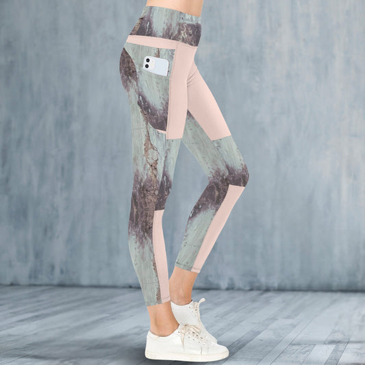CVTACAMP .it Authentic Pink Concrete Leggings