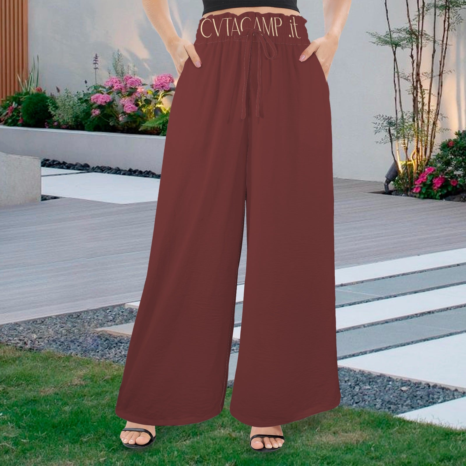 CVTACAMP .it Autentice Palazzo Pants (Wine)