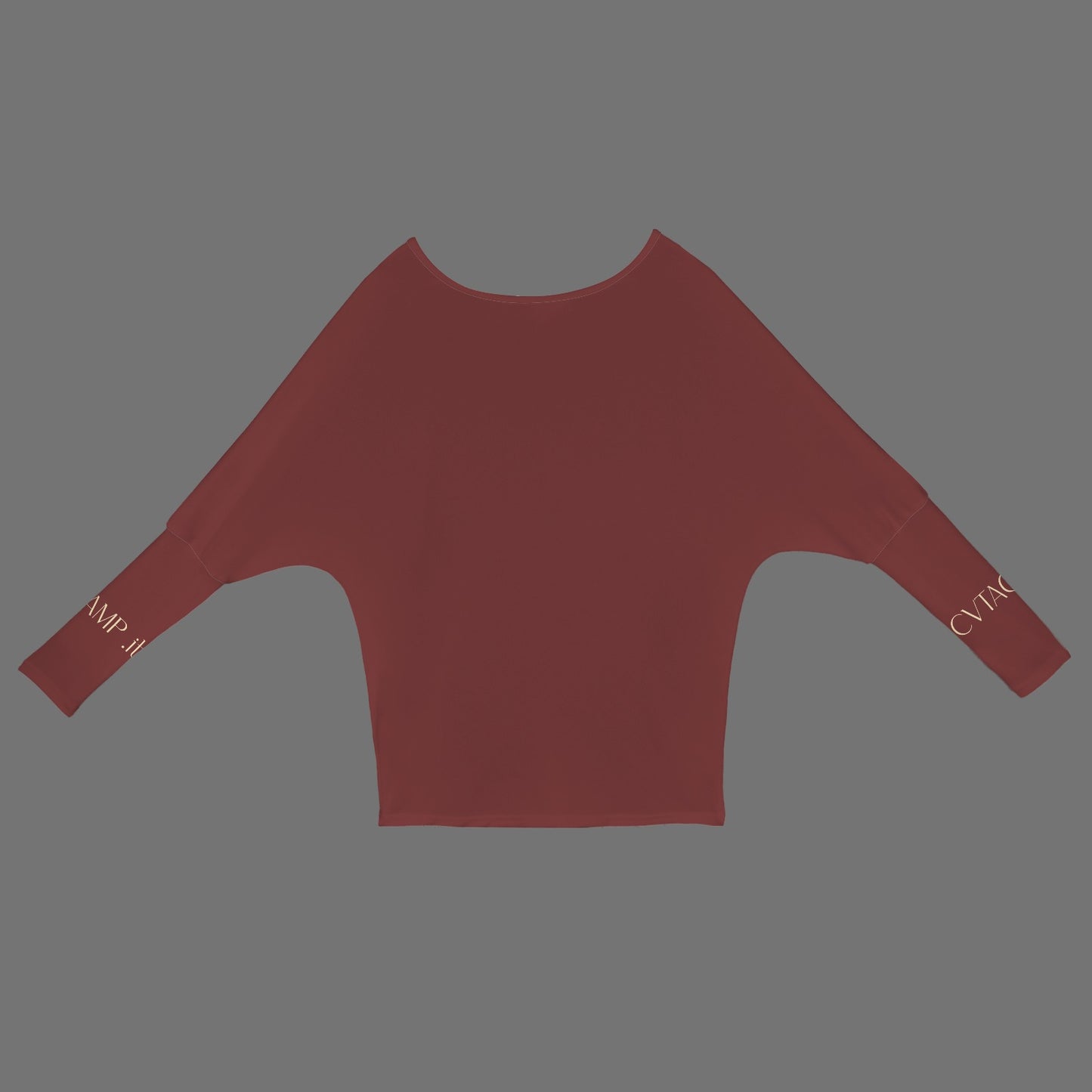 CVTACAMP .it Authentice Off-Shoulder Long Sleeve (Wine)
