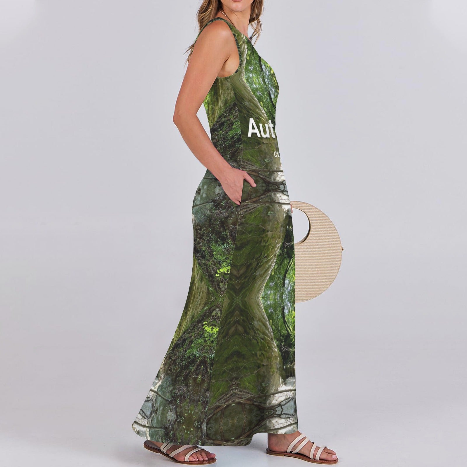 CVTACAMP .it Authentice Forest Flow Maxi Dress