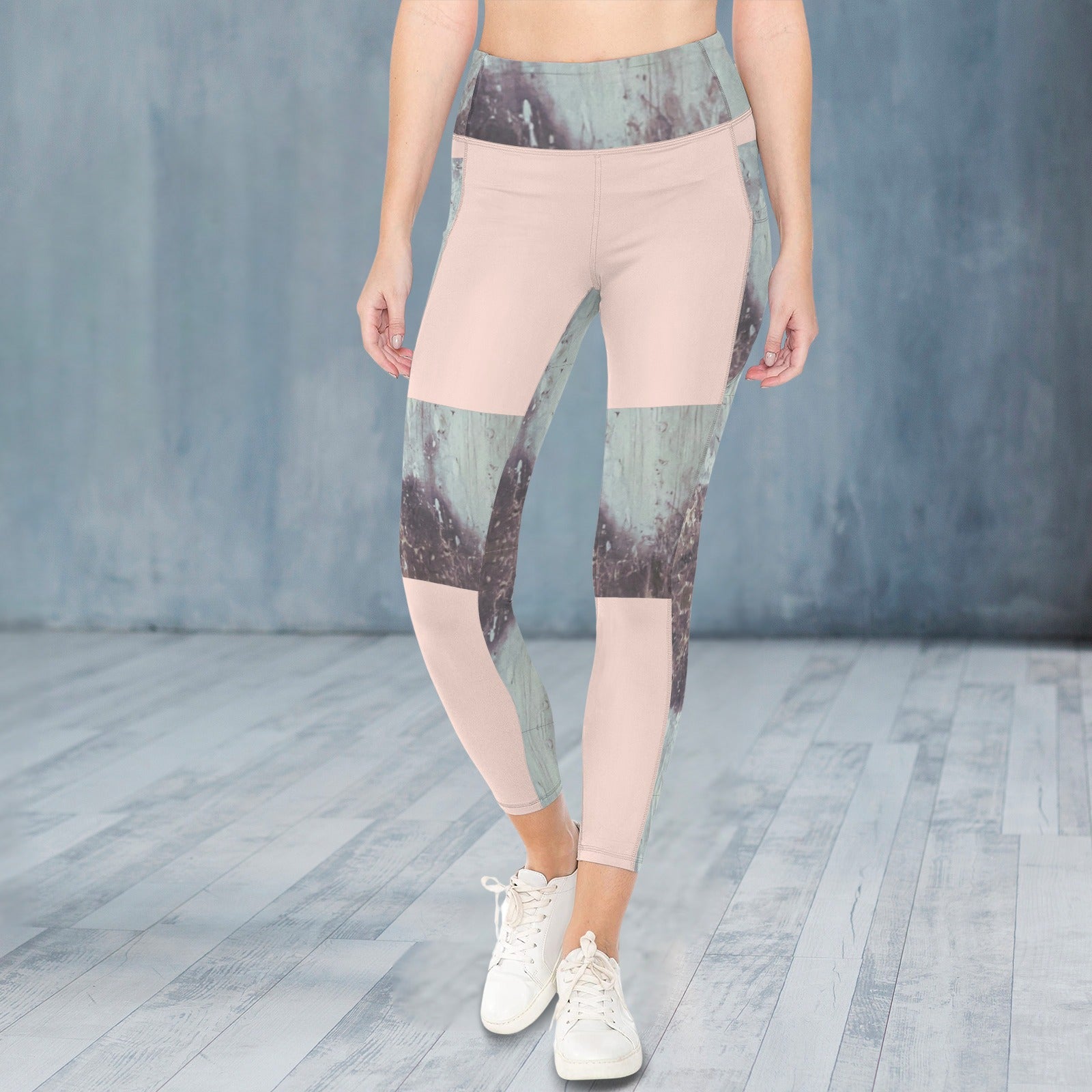 CVTACAMP .it Authentic Pink Concrete Leggings